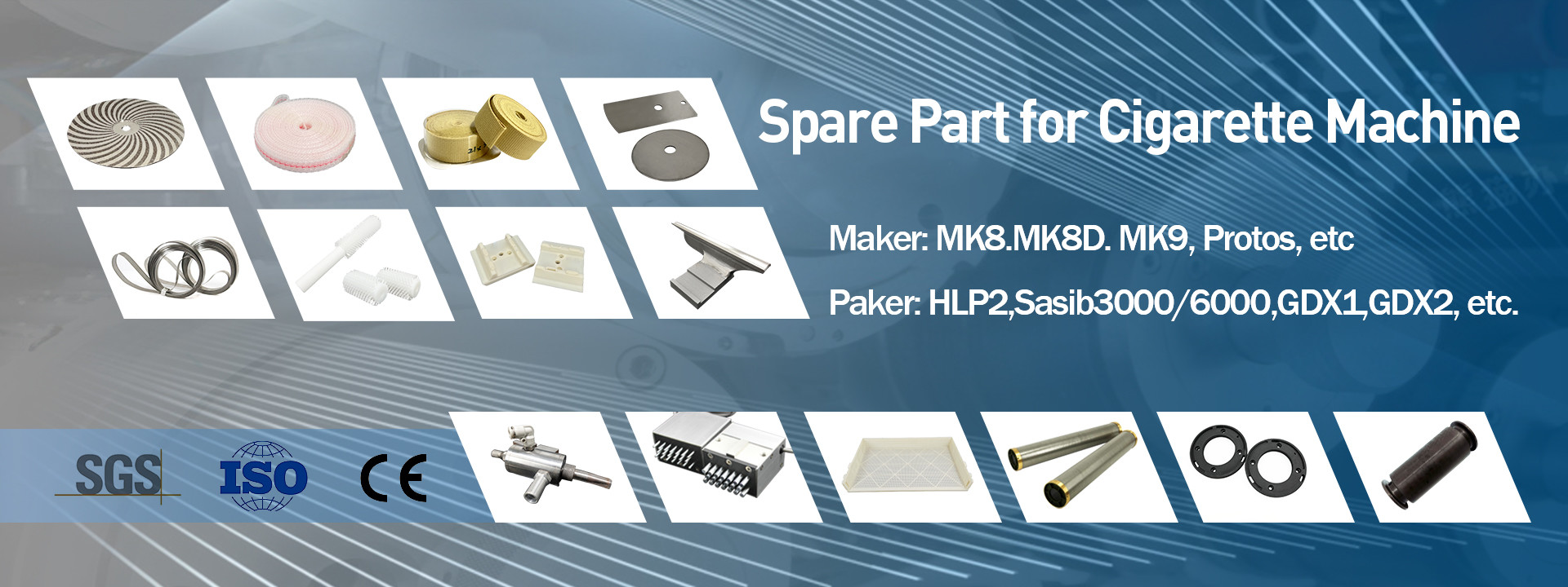 calidad recambios de la maquinaria del tabaco fábrica