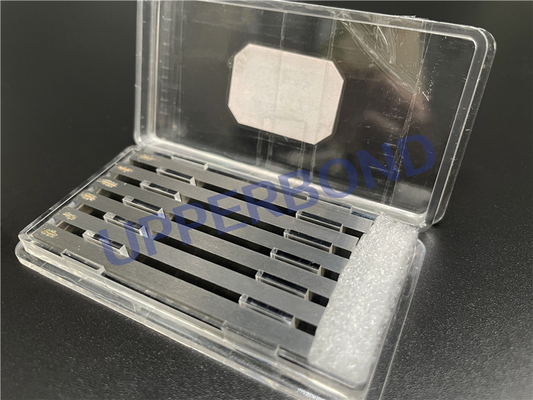 comprar Máquina de producción de cigarrillos de aleación de plata de alta durabilidad Cuchillas de cuchillo 4 * 4 * 63mm Para MK8 MK9 GD Fabricación en línea