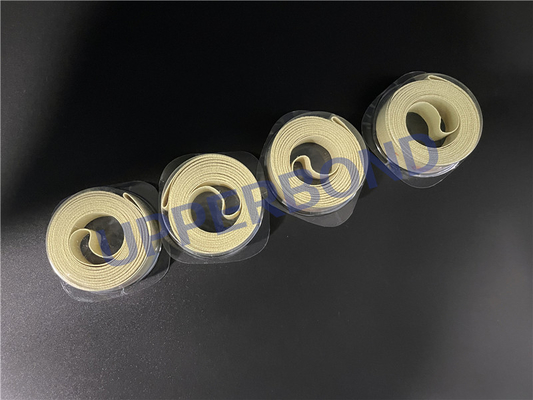 comprar Banda adhesiva de fibra amarilla de aramida para el transporte de tabaco resistente a altas temperaturas Fabricación en línea