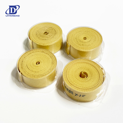 comprar 0.50-0.62mm cinta de adorno de fibra amarilla de aramida para ITEM8000/mk9/protos 70 fabricante de cigarrillos Fabricación en línea