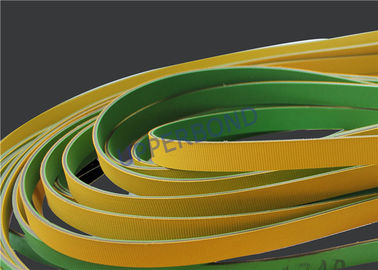 comprar Correas de impulsión de poder de verde amarillo para el generador de viento del embalador del tabaco MK9 Fabricación en línea