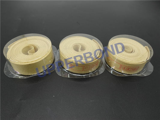 comprar Cinta amarilla de Garniture de la banda transportadora de las piezas de la máquina del cigarrillo de la fibra MK8 de Aramid Fabricación en línea