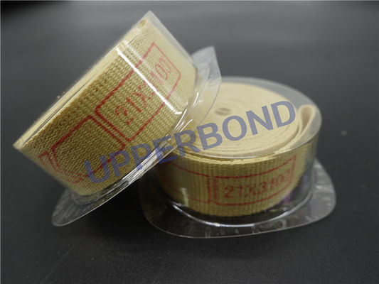 comprar 18,5 * las cintas amarillas de 3100 milímetros Garniture para los cigarrillos filtran a Rod Making Machine Fabricación en línea
