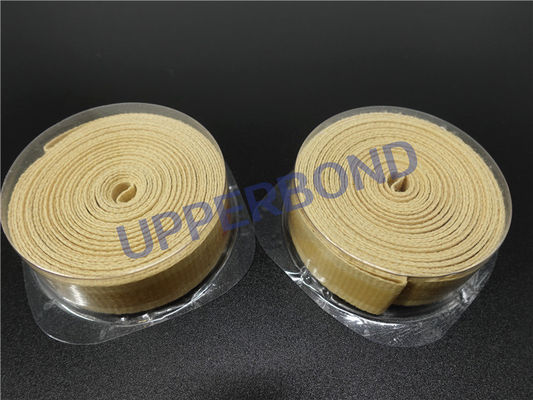 comprar Las piezas de la máquina del cigarrillo MK8 modificaron la cinta amarilla de Garniture para requisitos particulares del formato de Aramid Fabricación en línea