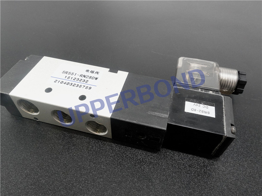 comprar Recambios de la válvula electromagnética del número de parte SR551-RN28DW 24V para la máquina del cigarrillo Fabricación en línea