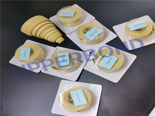 comprar Correa fortalecida fibra del formato del lino para las piezas de la empaquetadora del cigarrillo de Kretek Fabricación en línea