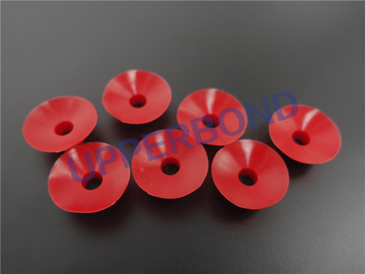 Ventosa no tóxica del color rojo del material de goma suave del embalador HLP2