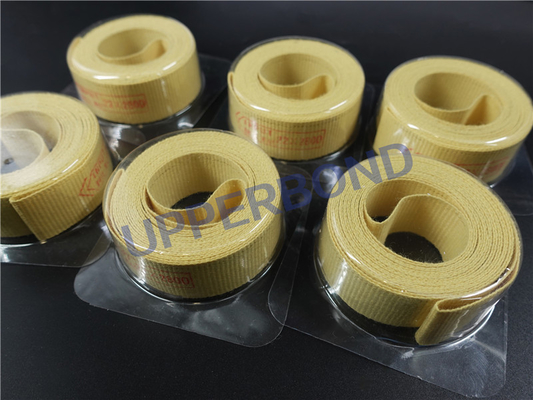 Cinturón transportador de fibra de aramida resistente a altas temperaturas Color amarillo
