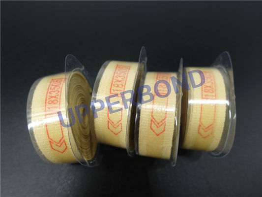 cinta de 18 * 3505 milímetros Aramid Garniture con el pegamento para la máquina del cigarrillo MK9
